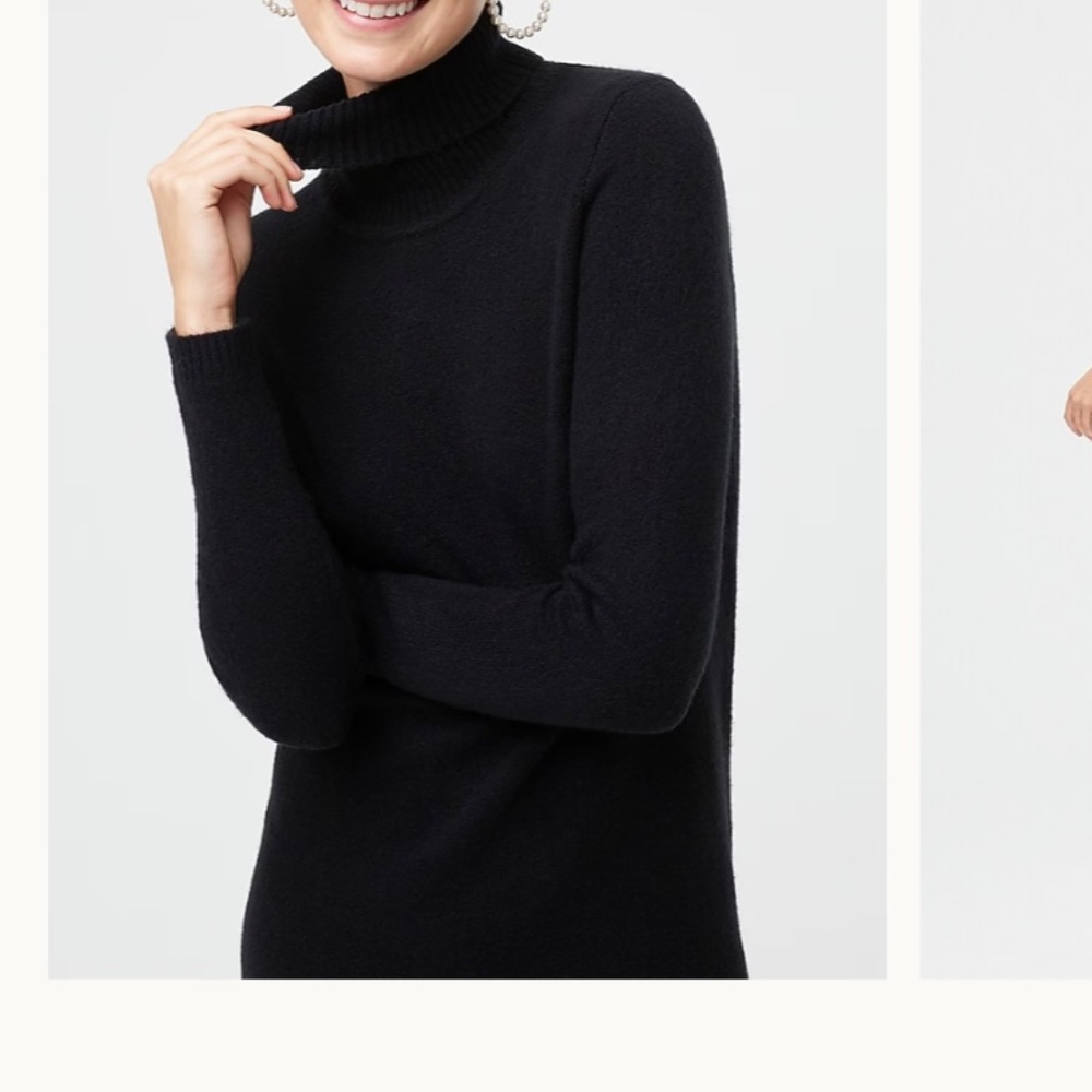 Jcrew Long Sleeve Turtle Neck Sweater Dress - Picture 10 of 10